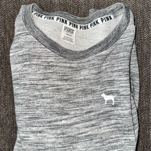 Heathered Gray PINK Victoria's Secret Top